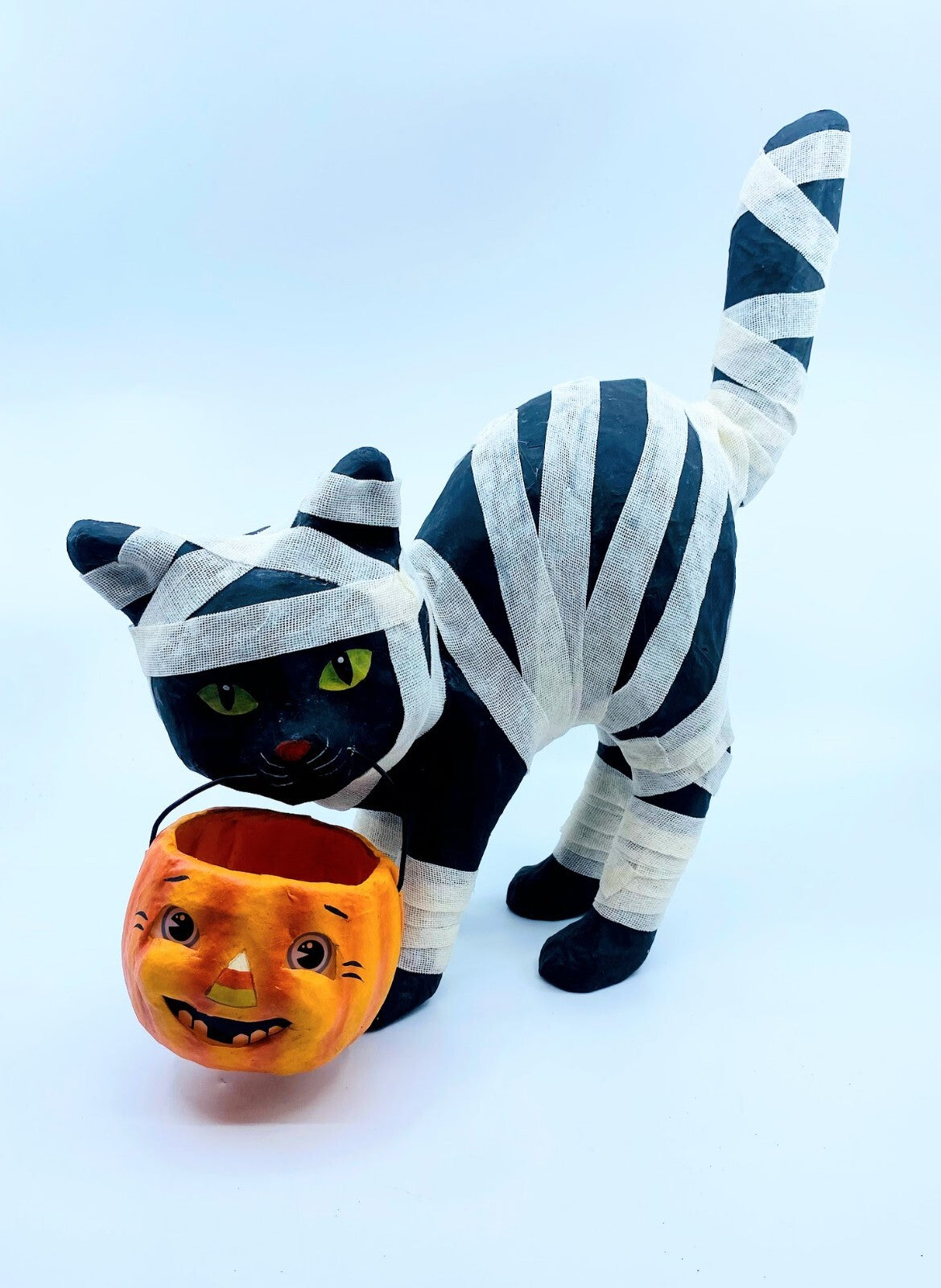 Bethany Lowe Designs: Halloween; Mummy Kitty Paper Mache