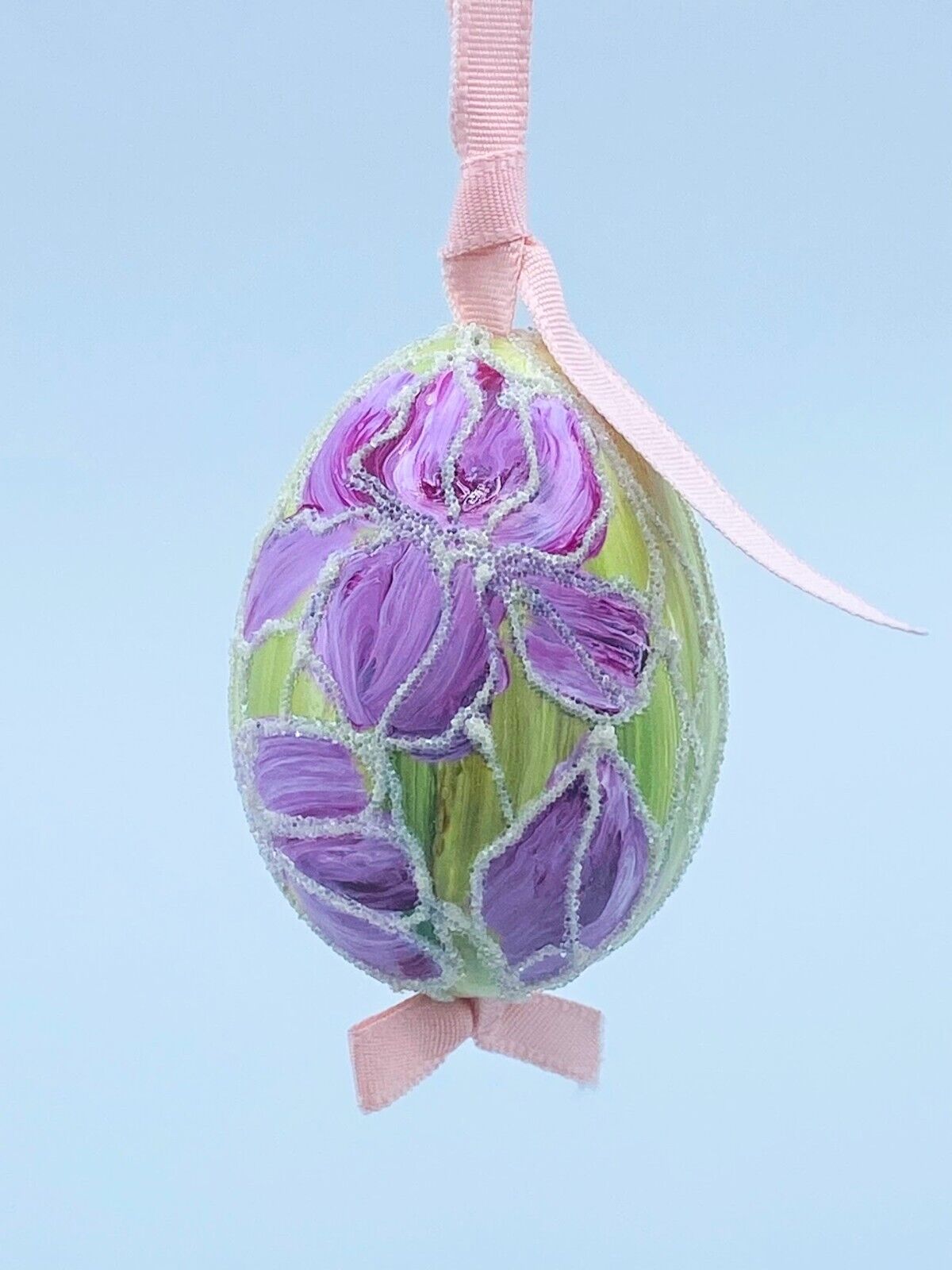 Easter Egg Ornament: Spring Flowering Bulbs