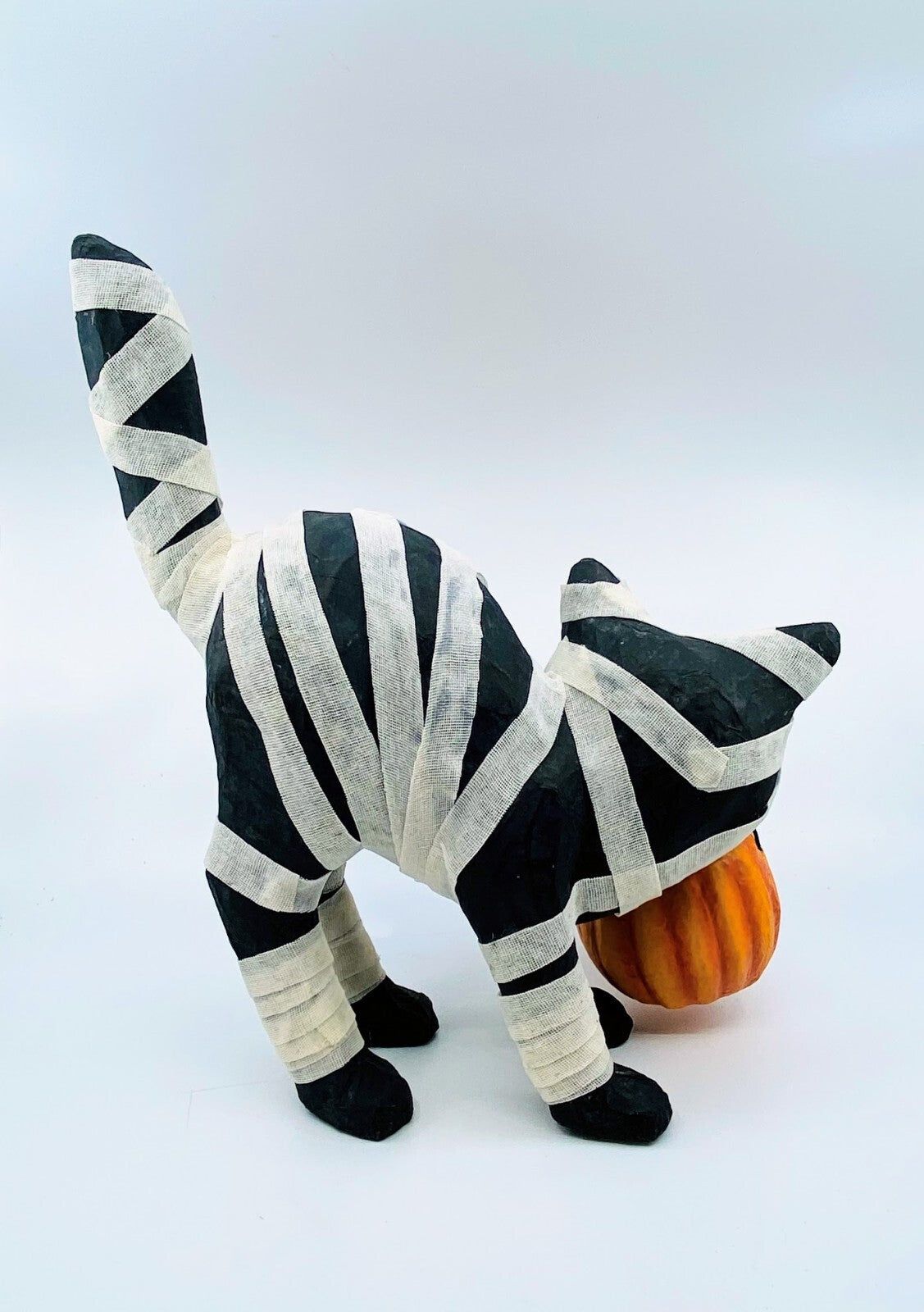 Bethany Lowe Designs: Halloween; Mummy Kitty Paper Mache