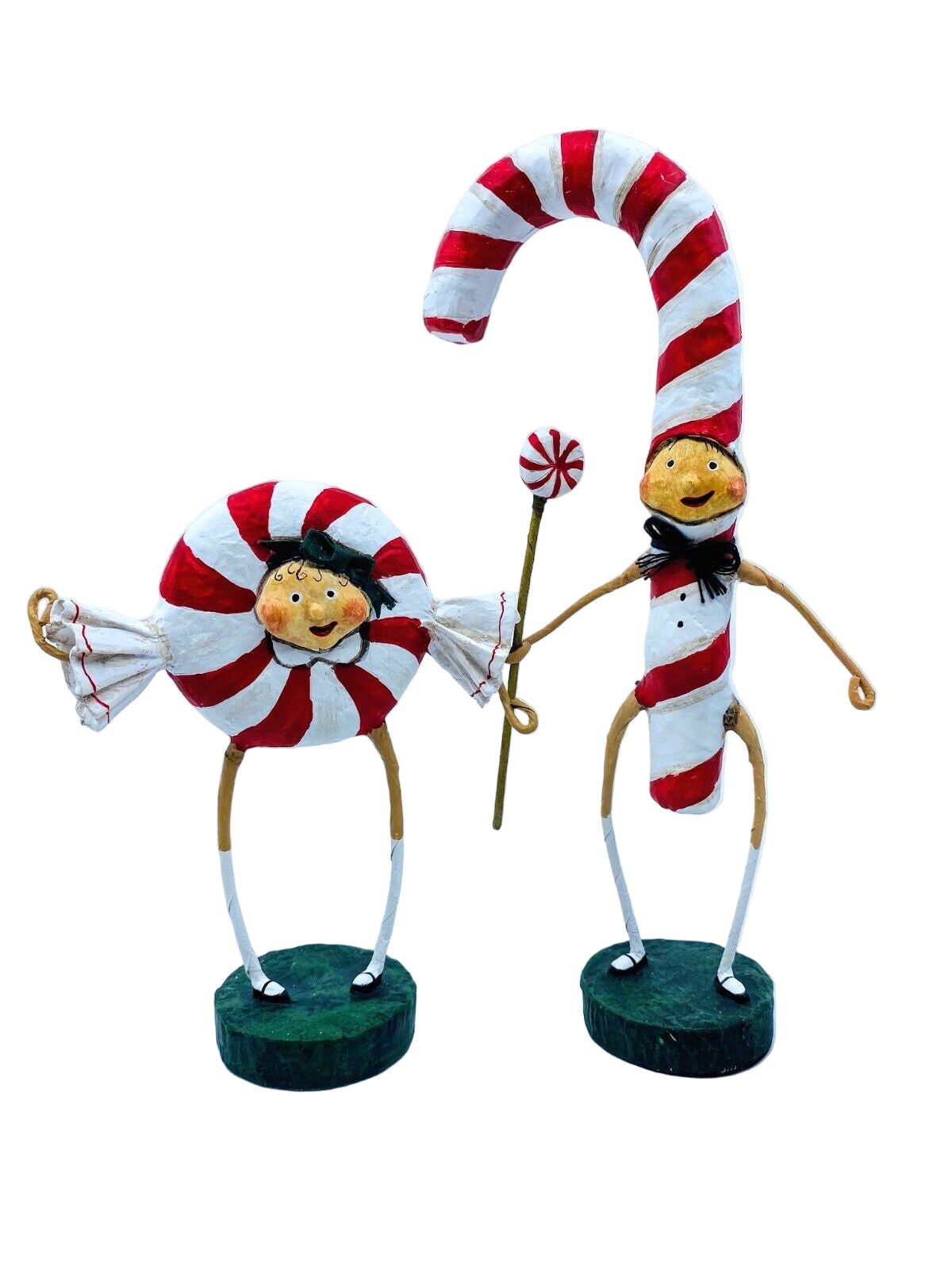 ESC Company: Lori Mitchell; Christmas, Patsy & Peppie Mint, Set of 2, Item#10602