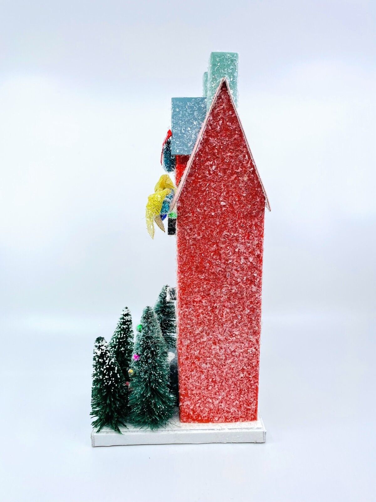 Cody Foster Christmas Light Up House, Glitter House, Red Townhouse, HOU-338