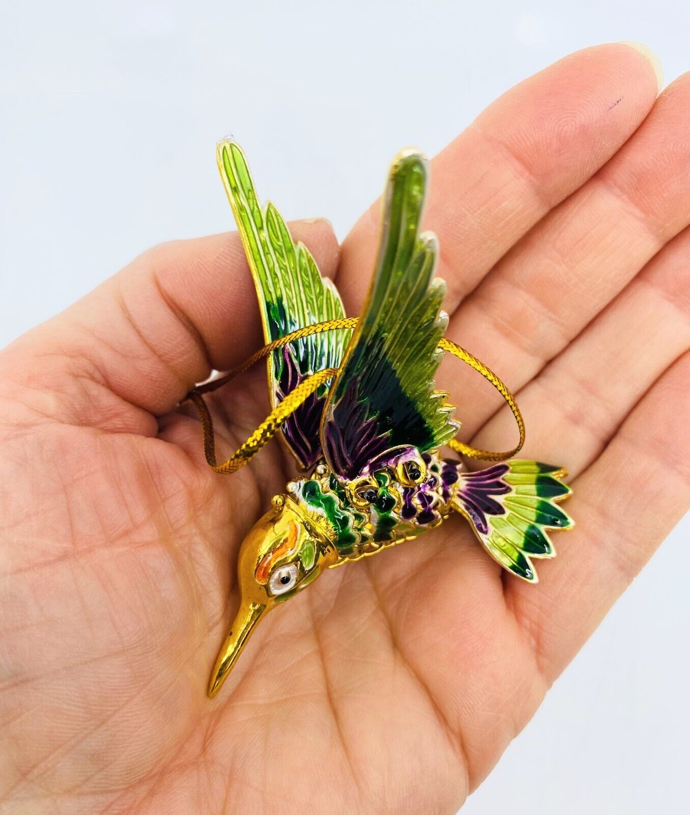 Kubla Craft: Hummingbird Ornament, (Articulated)