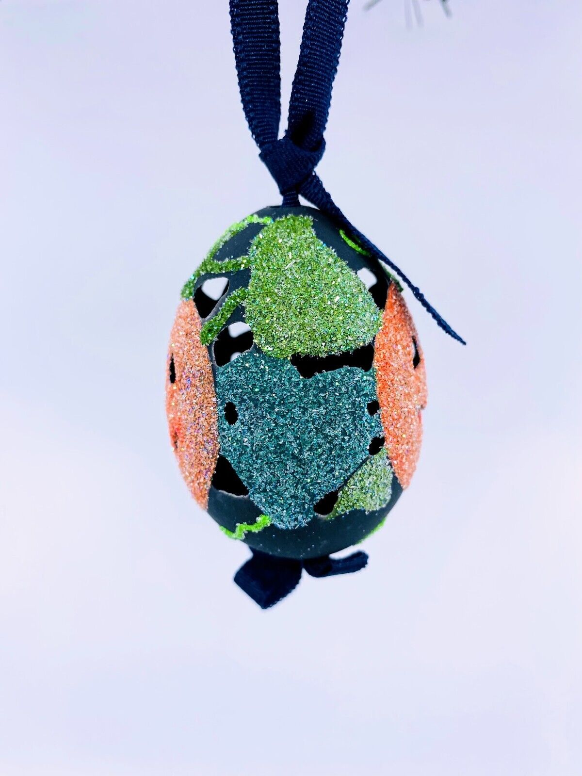 Halloween Ornament: Peter Priess Egg; Happy Jack O'Lantern