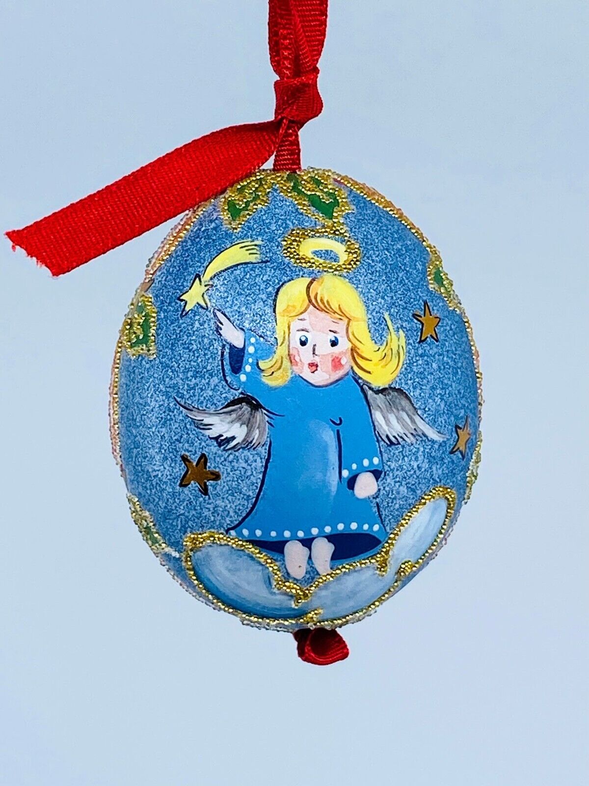 Christmas Egg Ornament: Christmas Angel