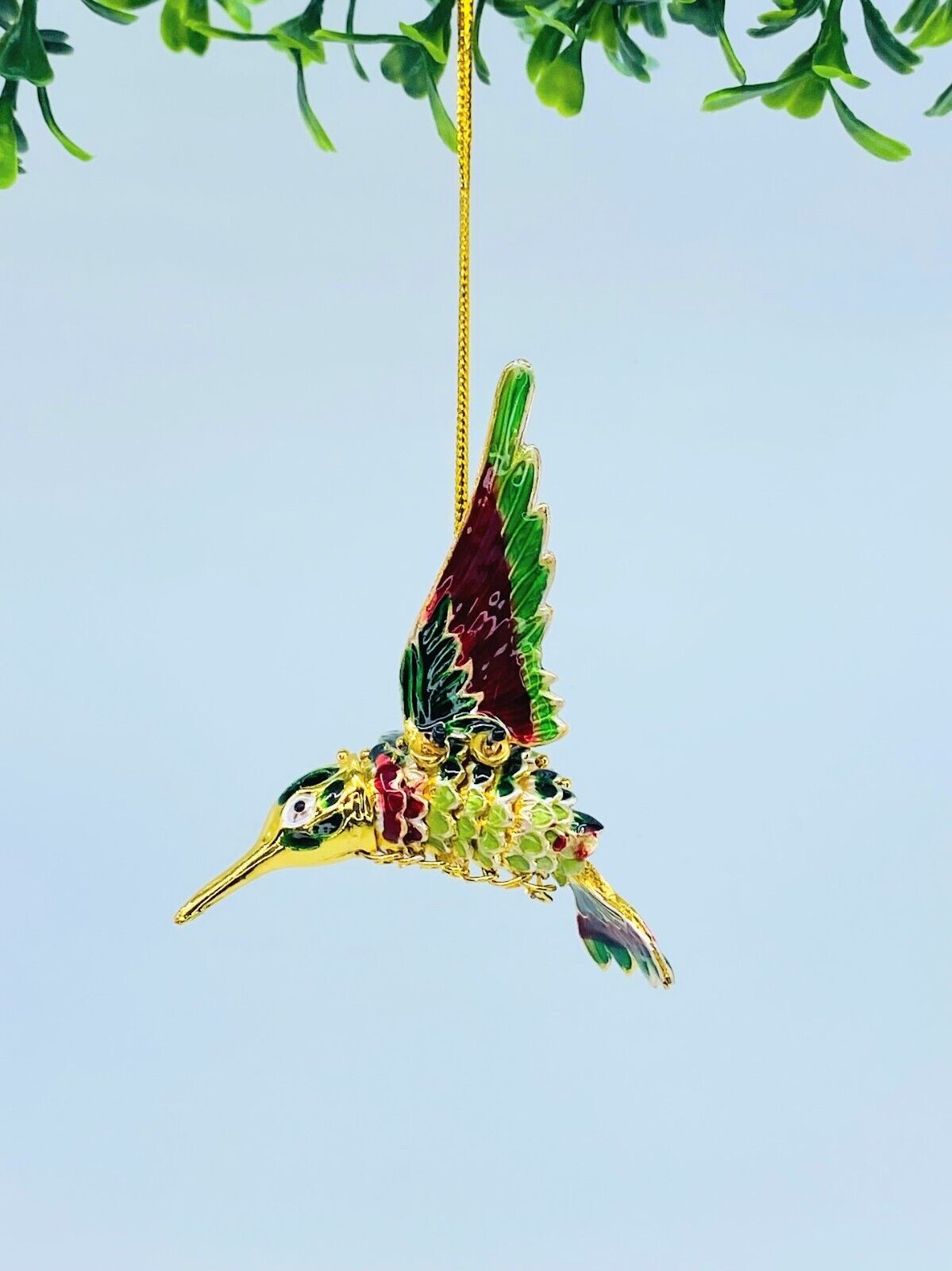 Kubla Craft: Hummingbird Ornament, (Articulated)