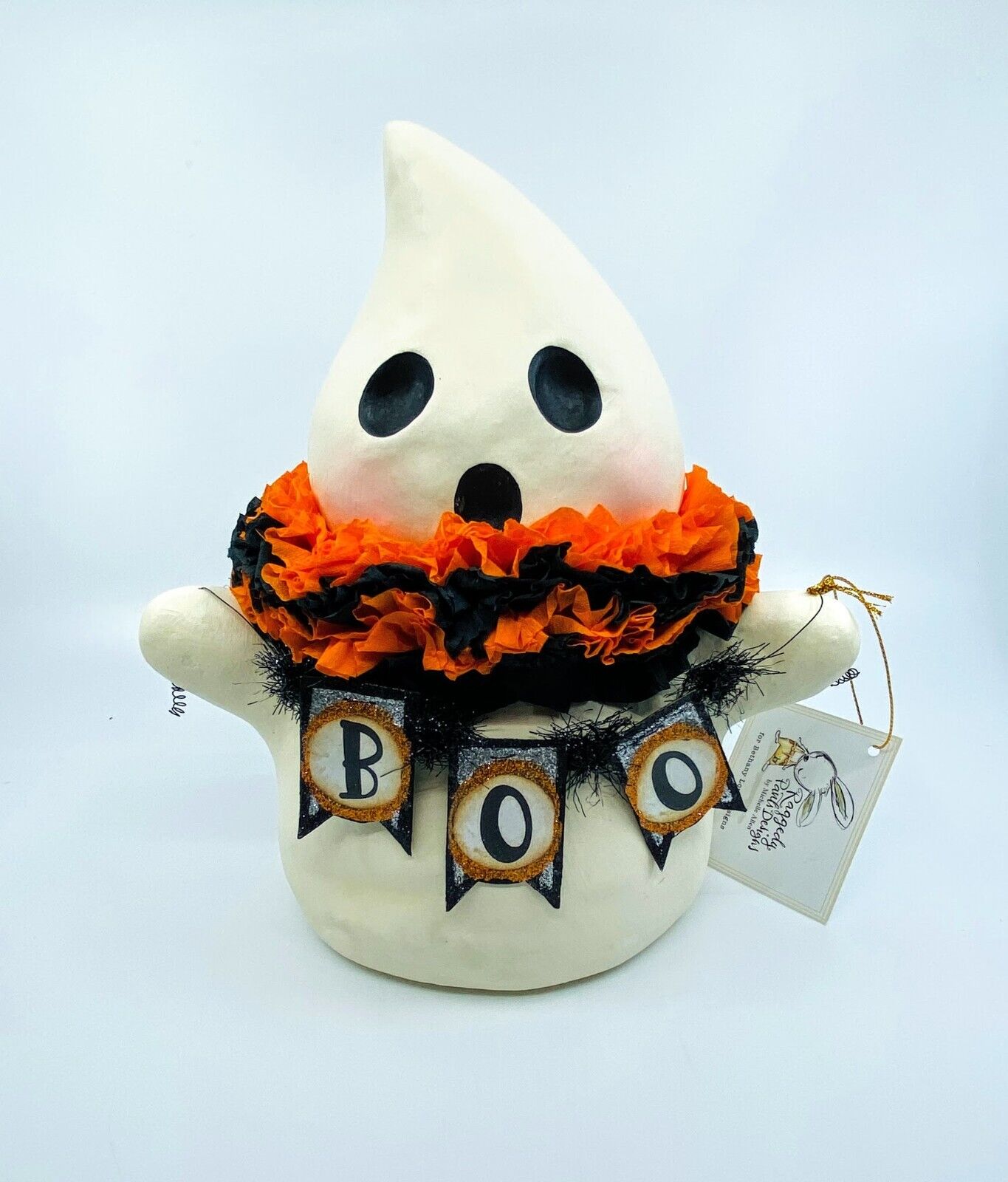 Bethany Lowe Designs: Halloween; Michelle Allen, Boo Ghostie Large, Item#MA-0413