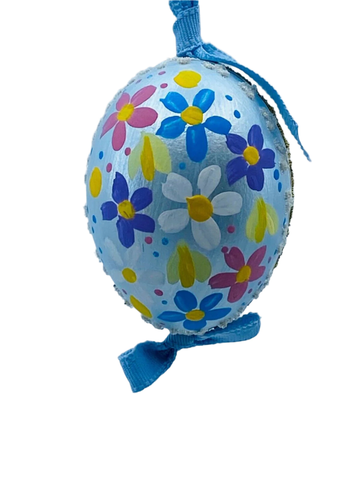Easter Egg Ornament: Spring Garden Easter Bunny