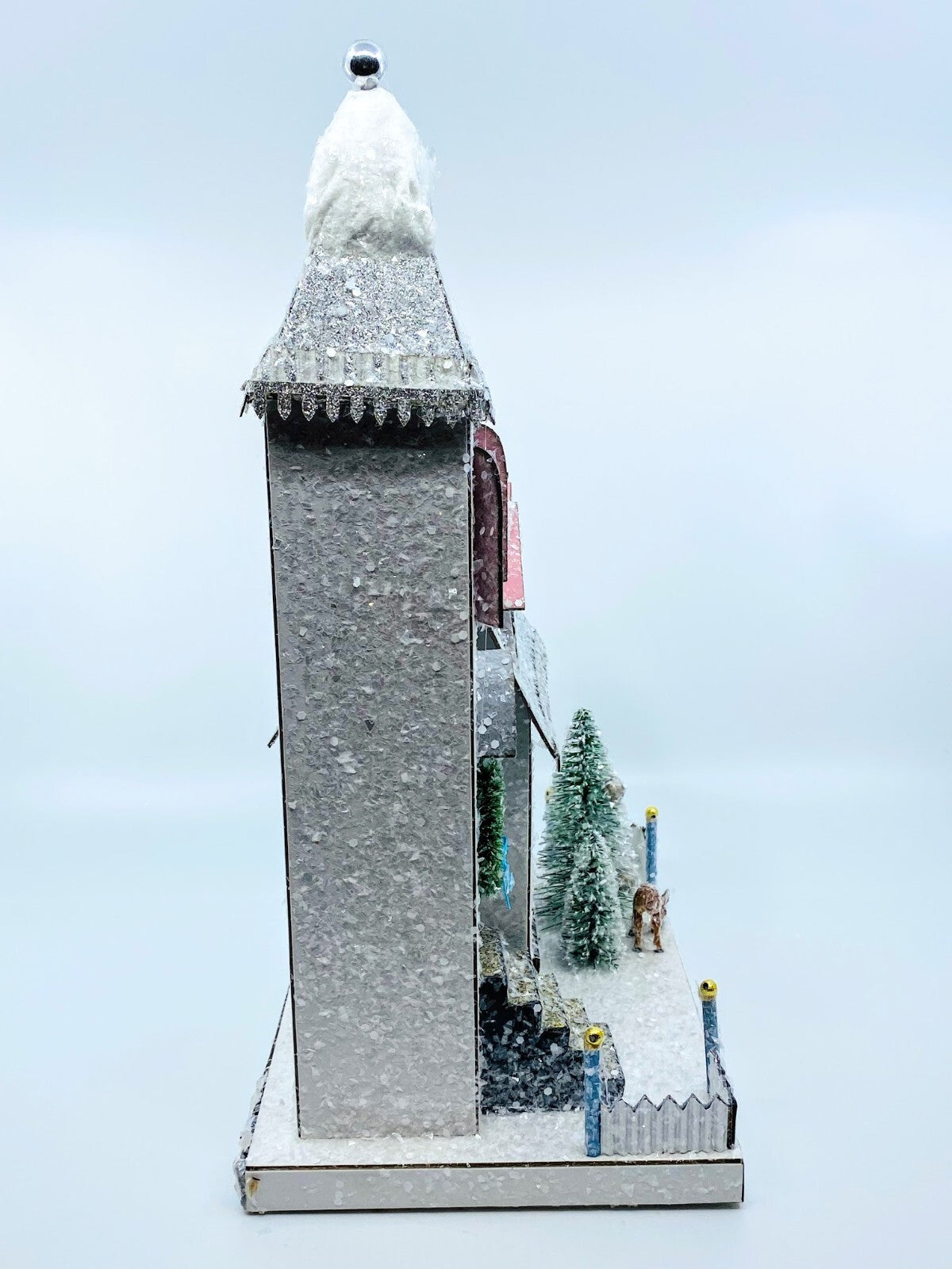 Cody Foster Christmas Light Up House, Glitter House, Peaceful Church, HOU-318