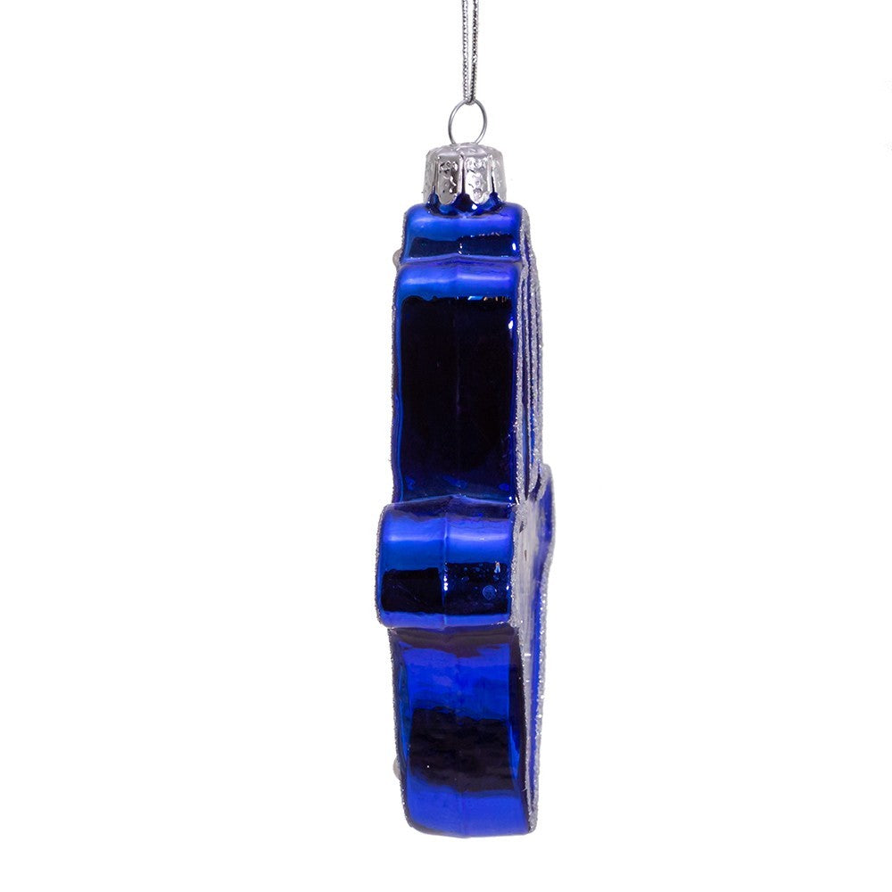 Kurt Adler: Hanukkah; Noble Gems™ Glass Hanukkah Hamsa Hand Ornament