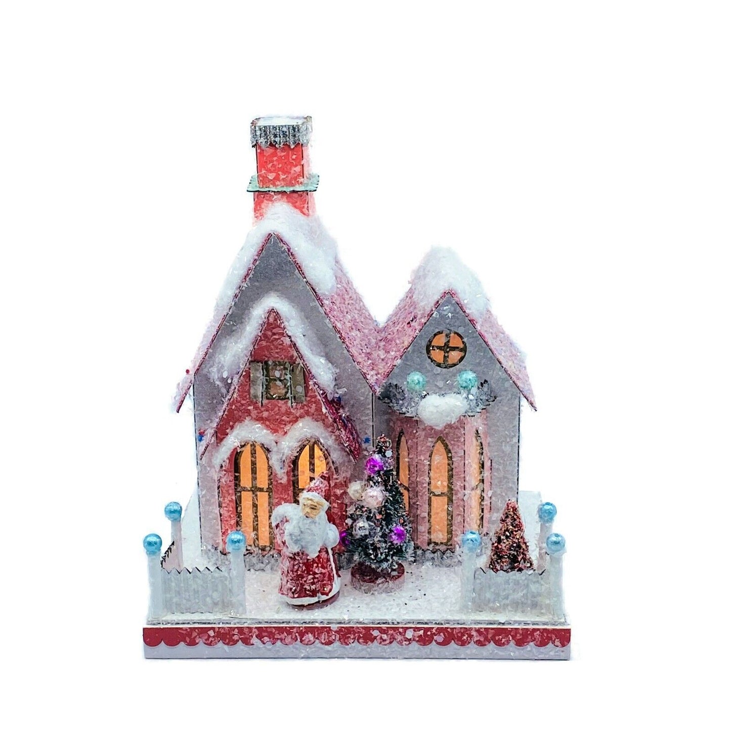 Cody Foster Light Up Christmas House, Glitter House, Merry Holiday House, HOU405