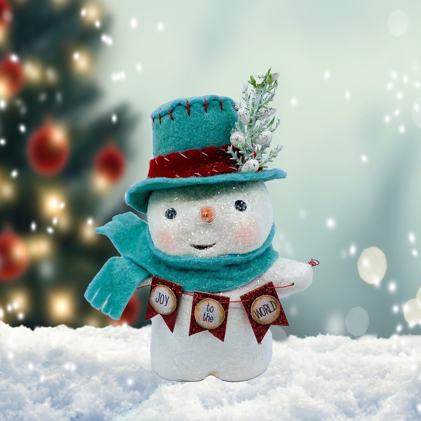 Bethany Lowe Designs: Christmas; Michelle Allen, Joy to the World Snowman