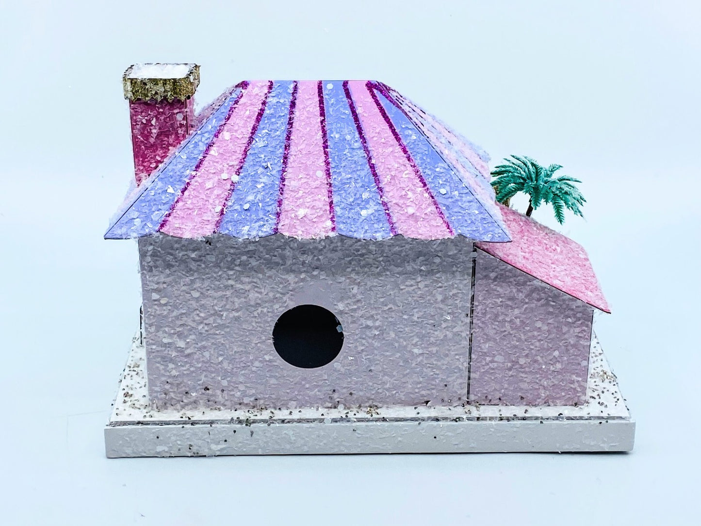 Cody Foster Light Up Christmas House, Glitter House, Purple Palm Spring House