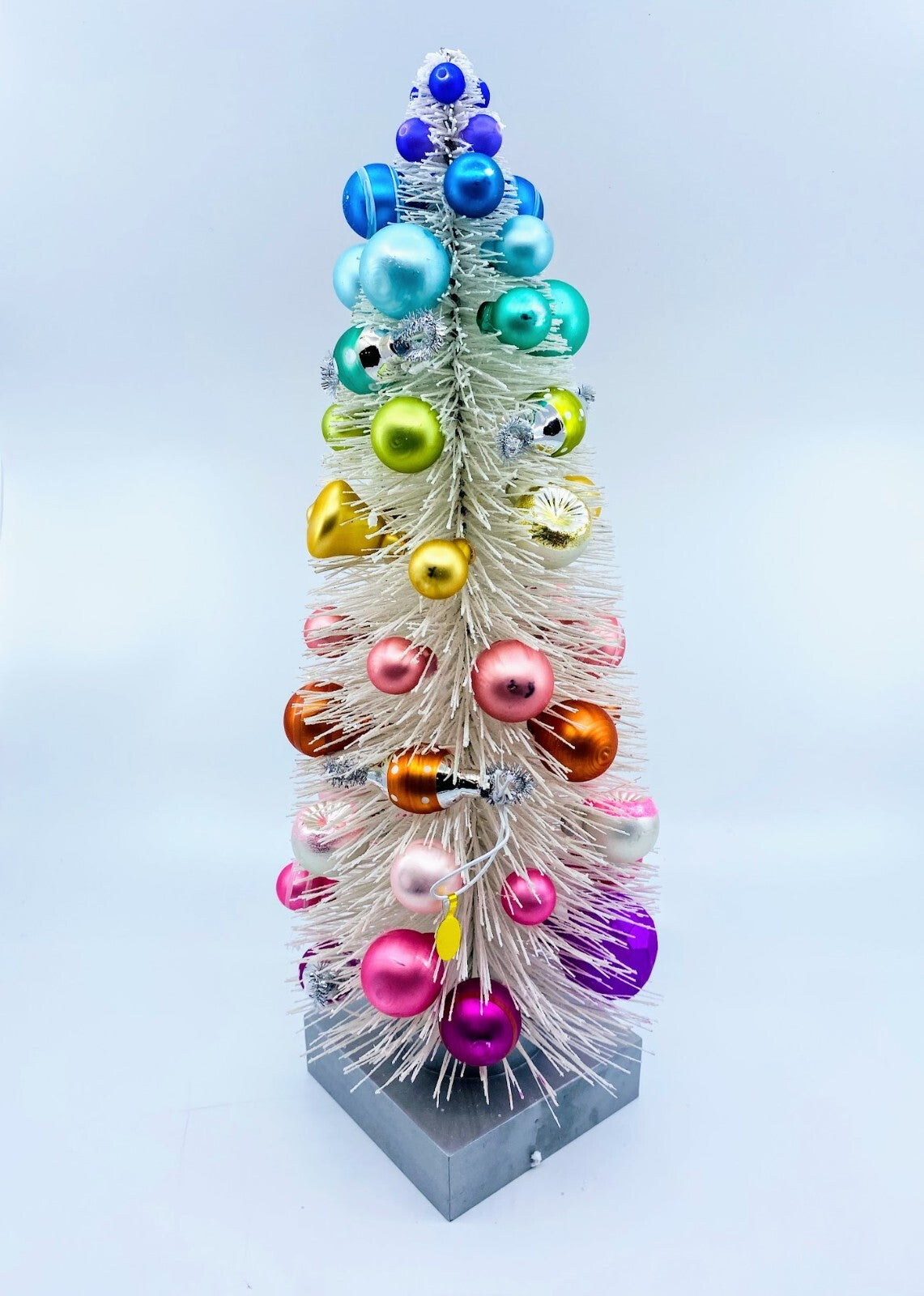 Cody Foster: Sisal Trees; White Rainbow Trees with Ornaments; Set of 3