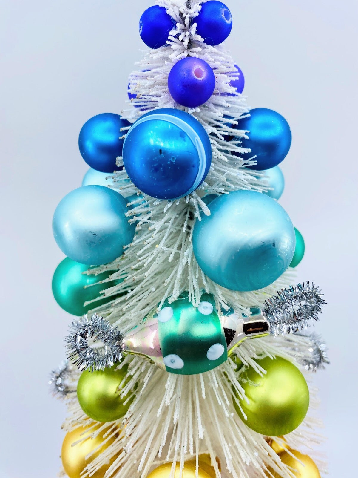 Cody Foster: Sisal Trees; White Rainbow Trees with Ornaments; Set of 3