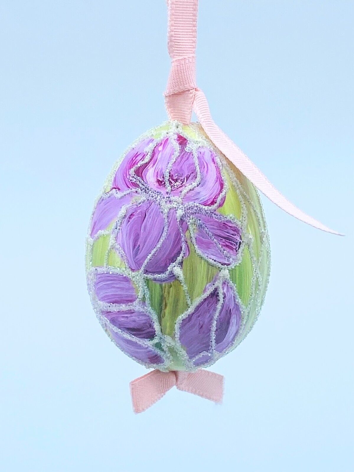 Easter Egg Ornament: Spring Flowering Bulbs