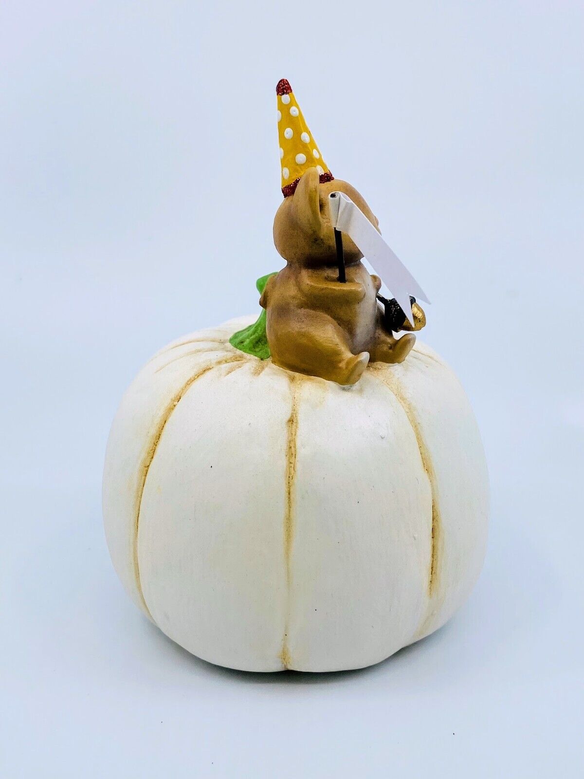 Michelle Allen: Happy Fall Mouse on Pumpkin