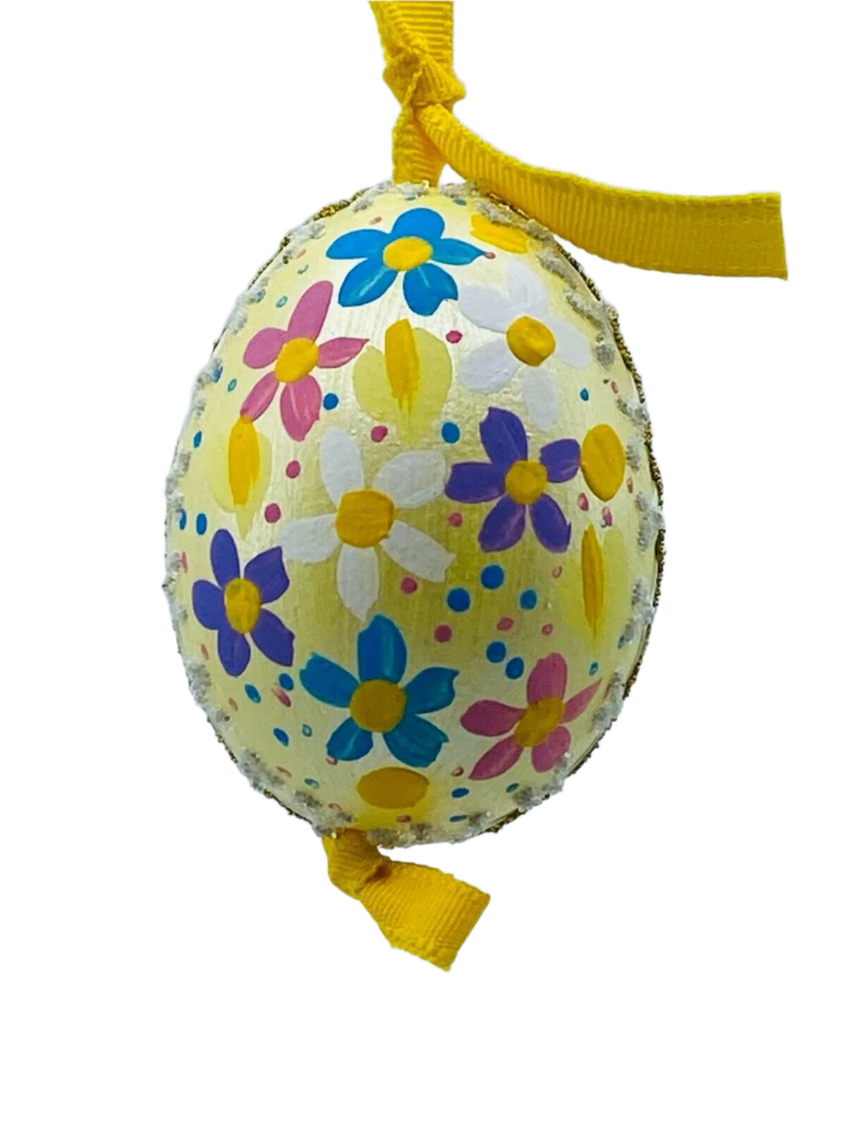 Easter Egg Ornament: Spring Garden Easter Bunny