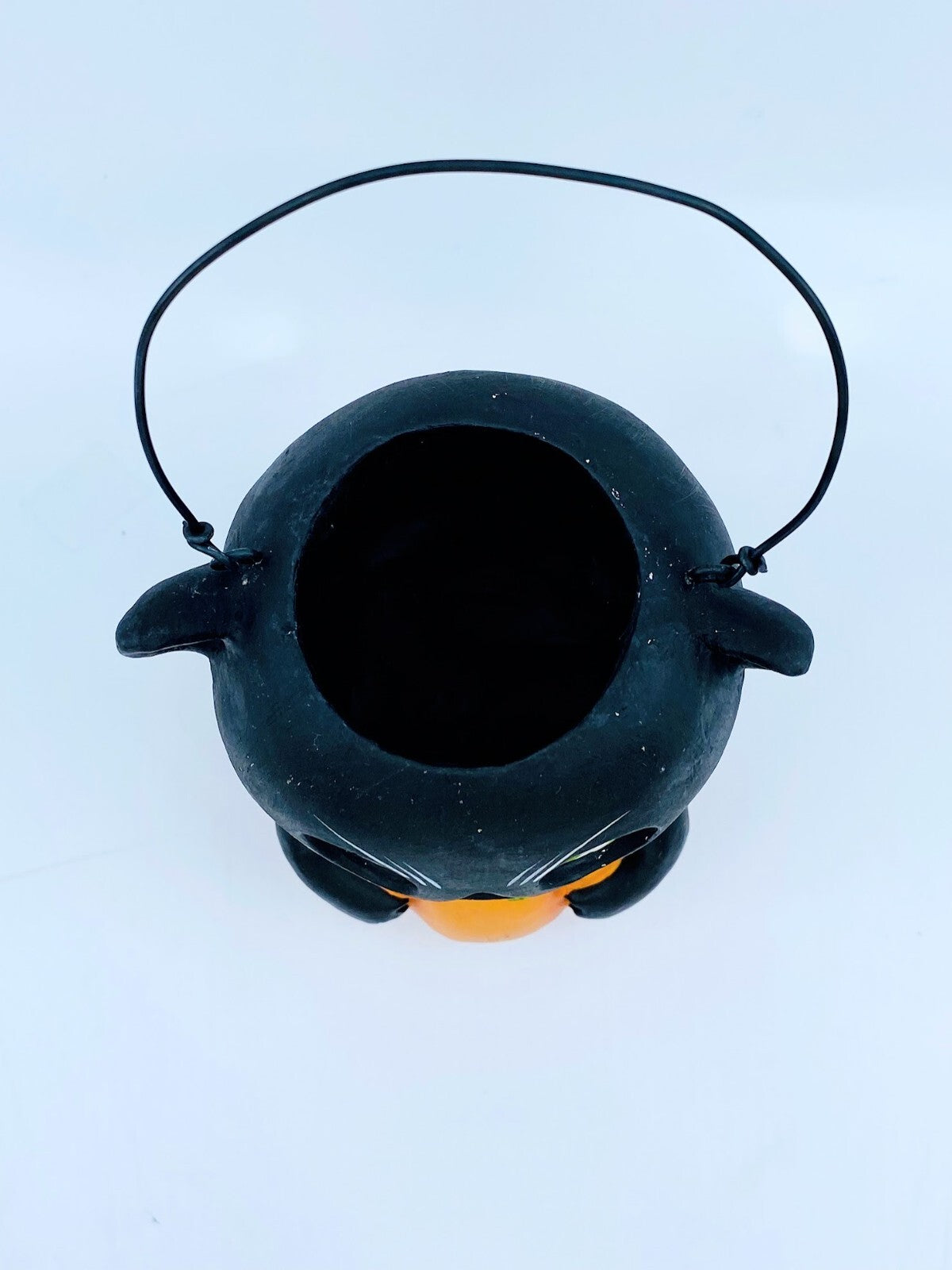 Bethany Lowe Designs: Vintage Black Cat in Pumpkin Bucket