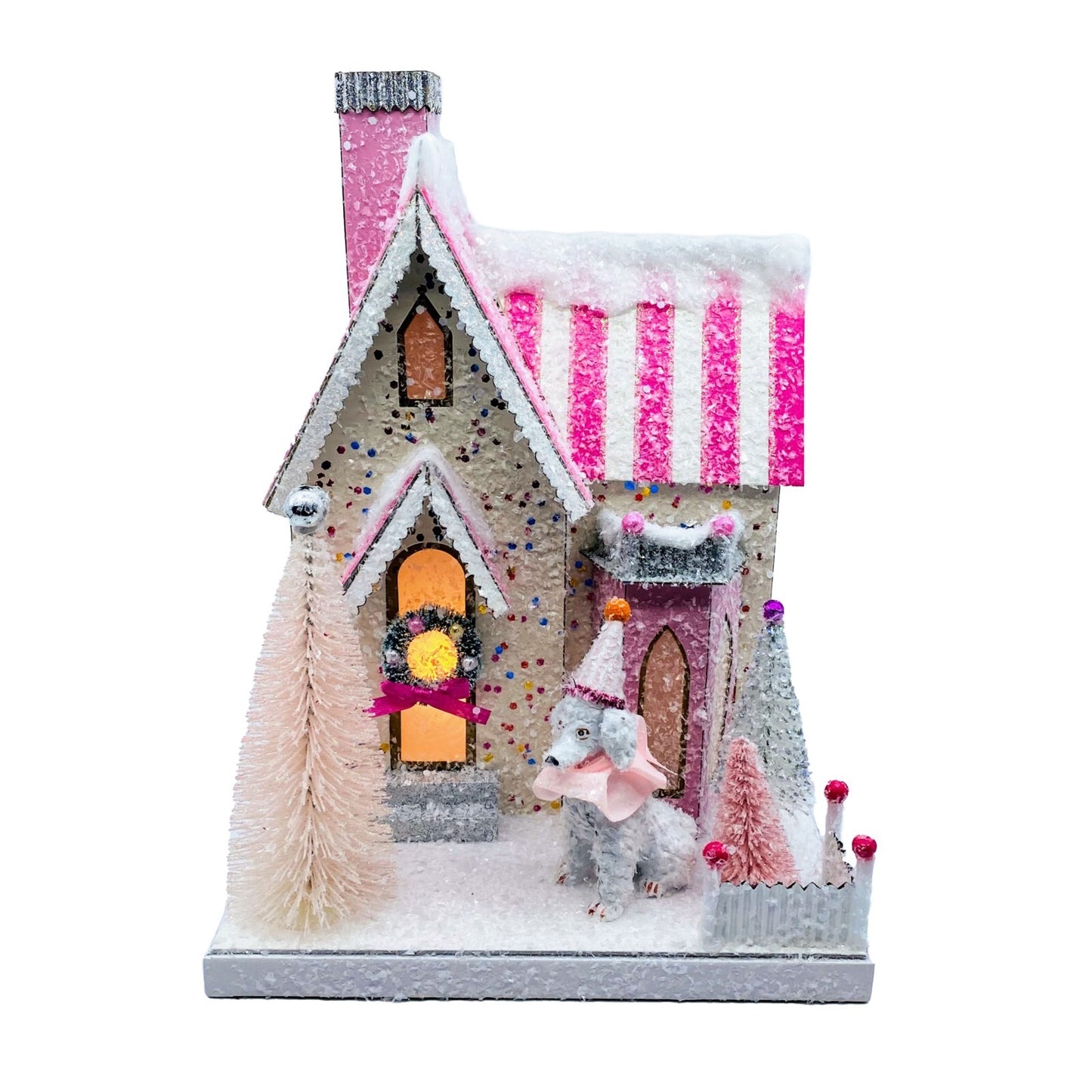 Cody Foster Christmas Light Up House, Poodle Palace, #HOU-398