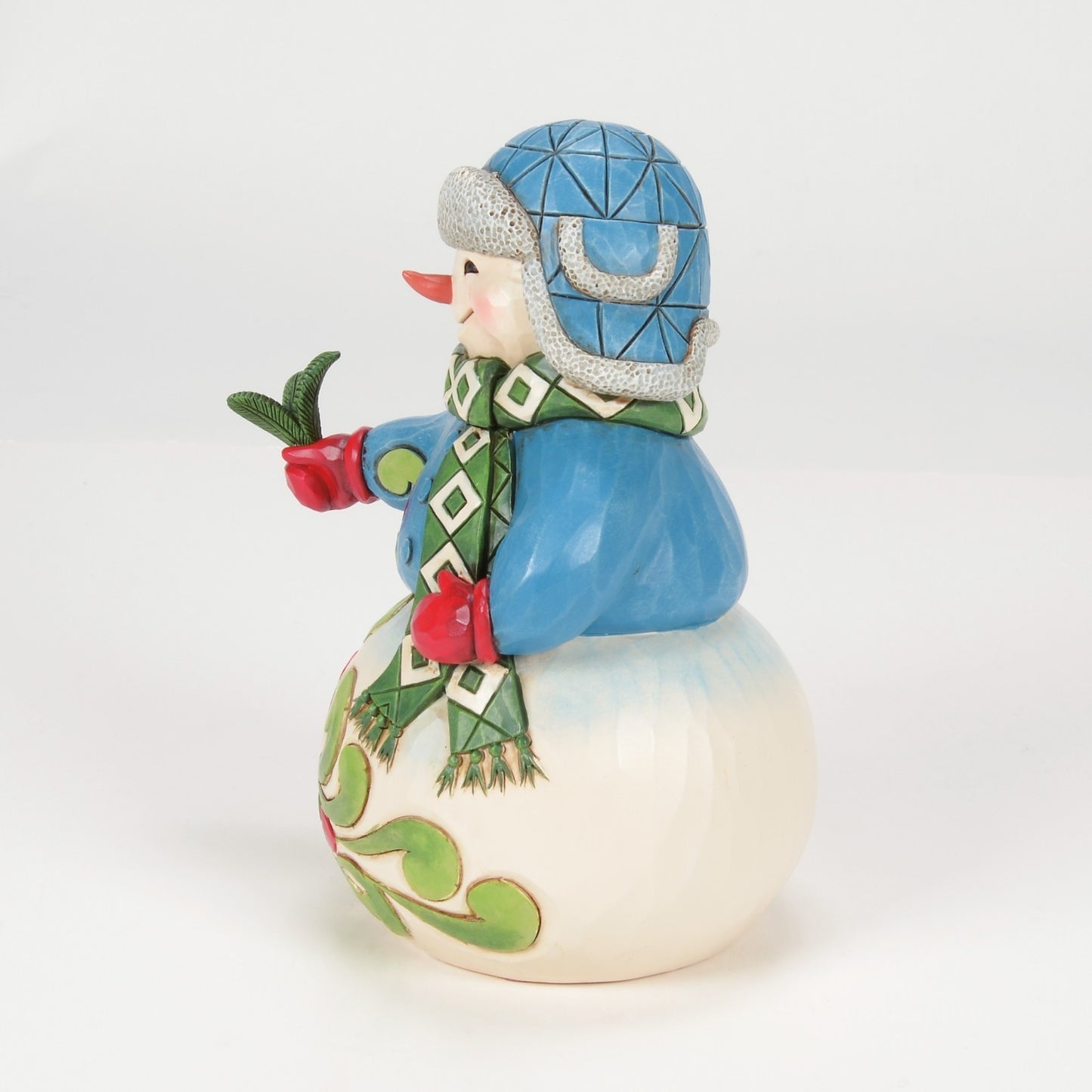 Jim Shore, Heartwood Creek: Christmas, Snowman with Evergreen Sprig