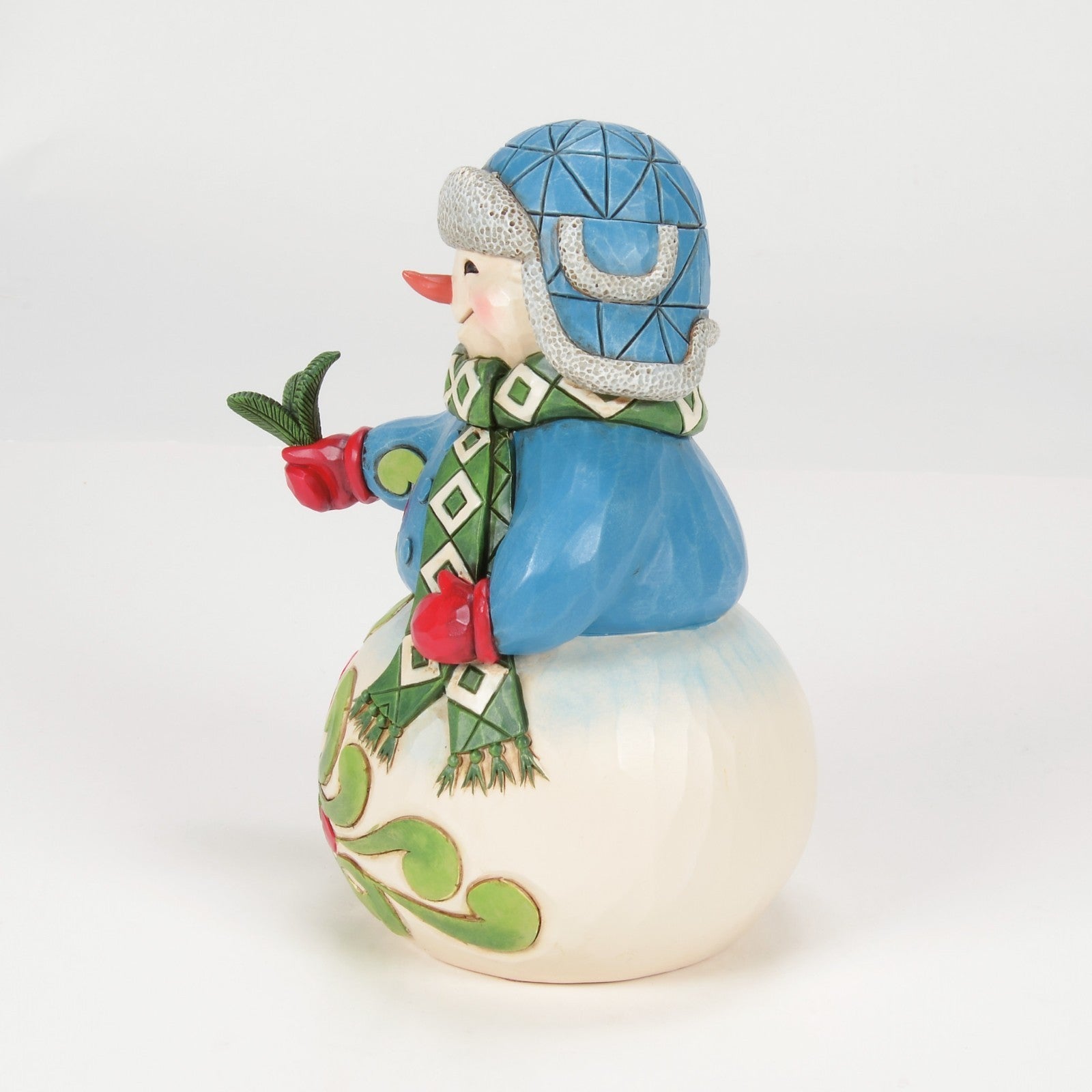 Jim Shore, Heartwood Creek: Christmas, Snowman with Evergreen Sprig