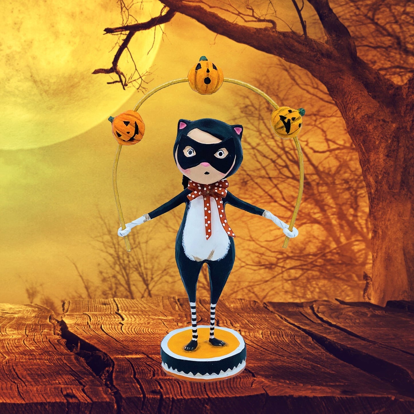 ESC Company: Lori Mitchell, Halloween, Toss a Jack Cat, Item# 17282