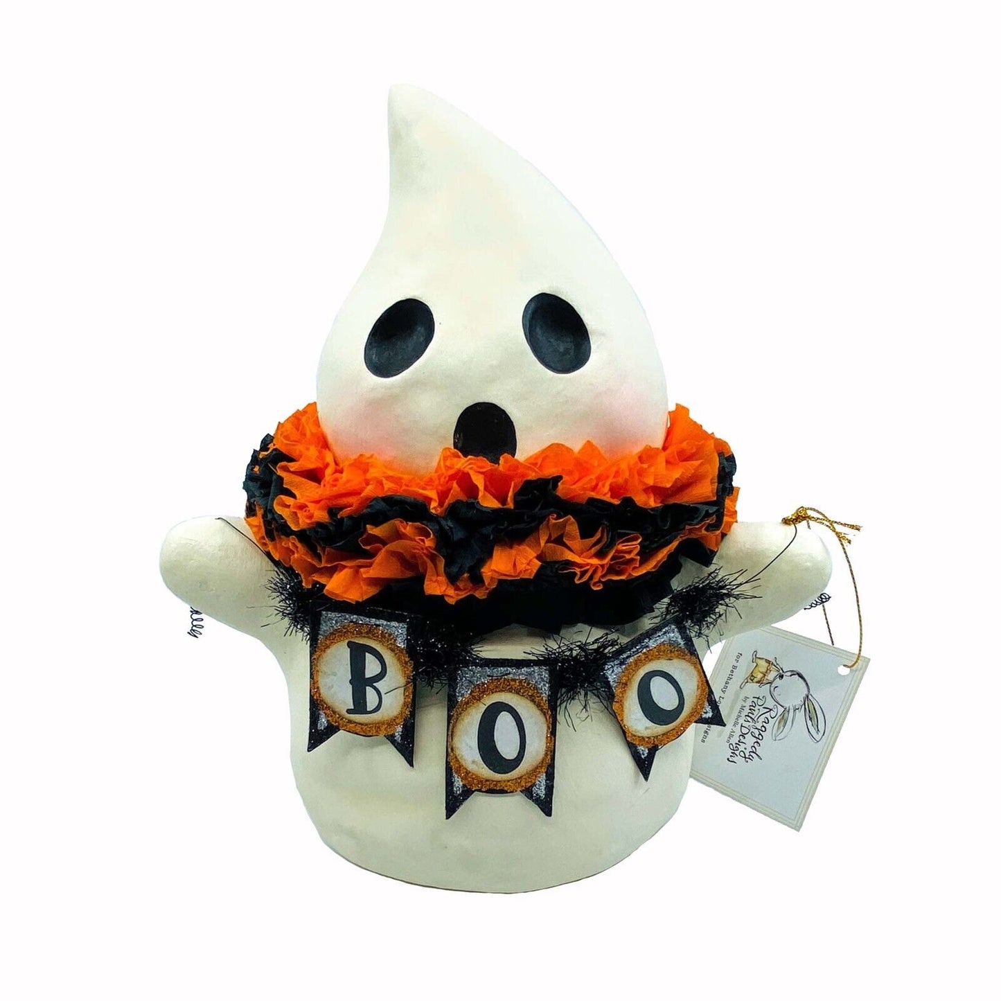Bethany Lowe Designs: Halloween; Michelle Allen, Boo Ghostie Large, Item#MA-0413