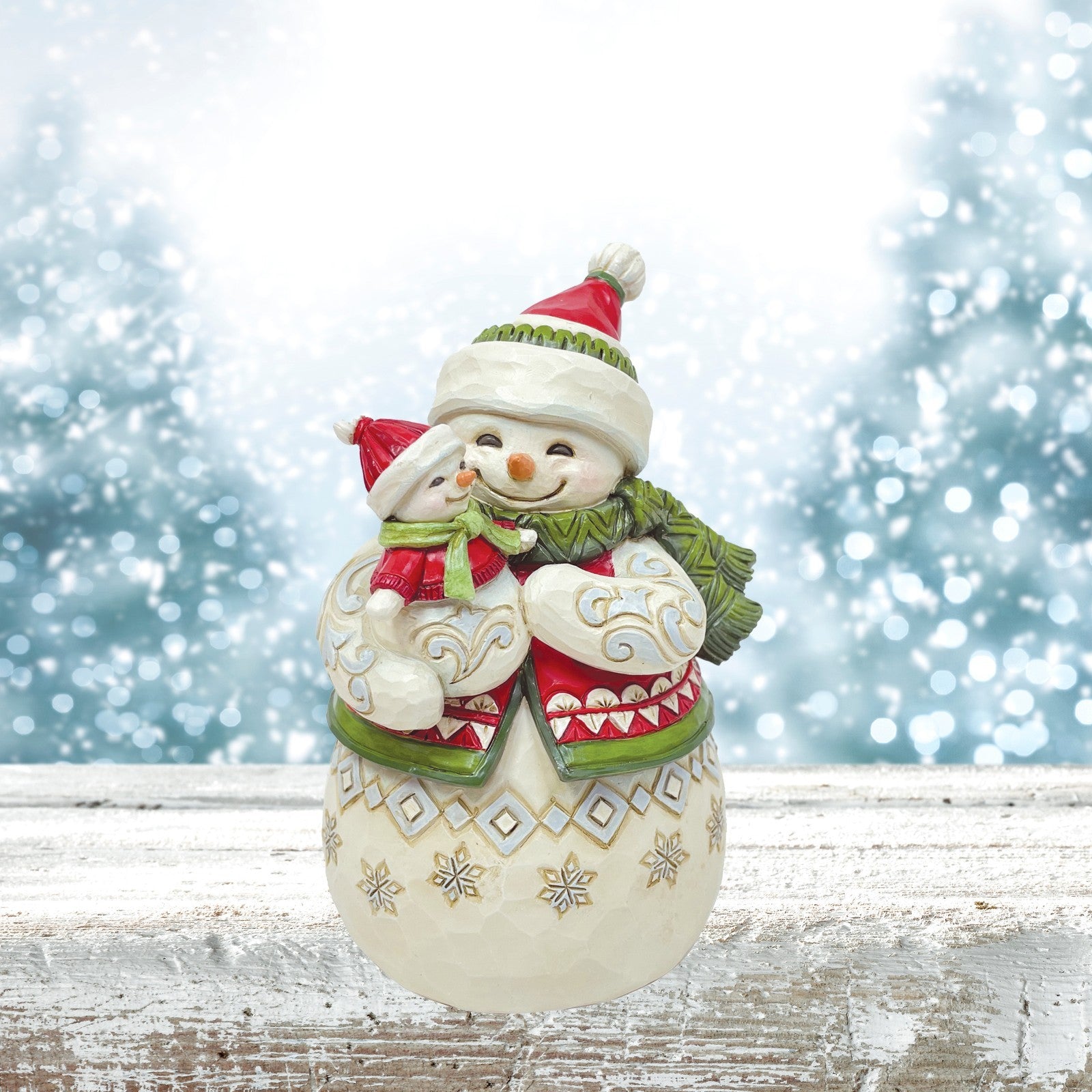 Jim Shore, Heartwood Creek: Christmas, Pint Sized Snowmom w/Snowbaby