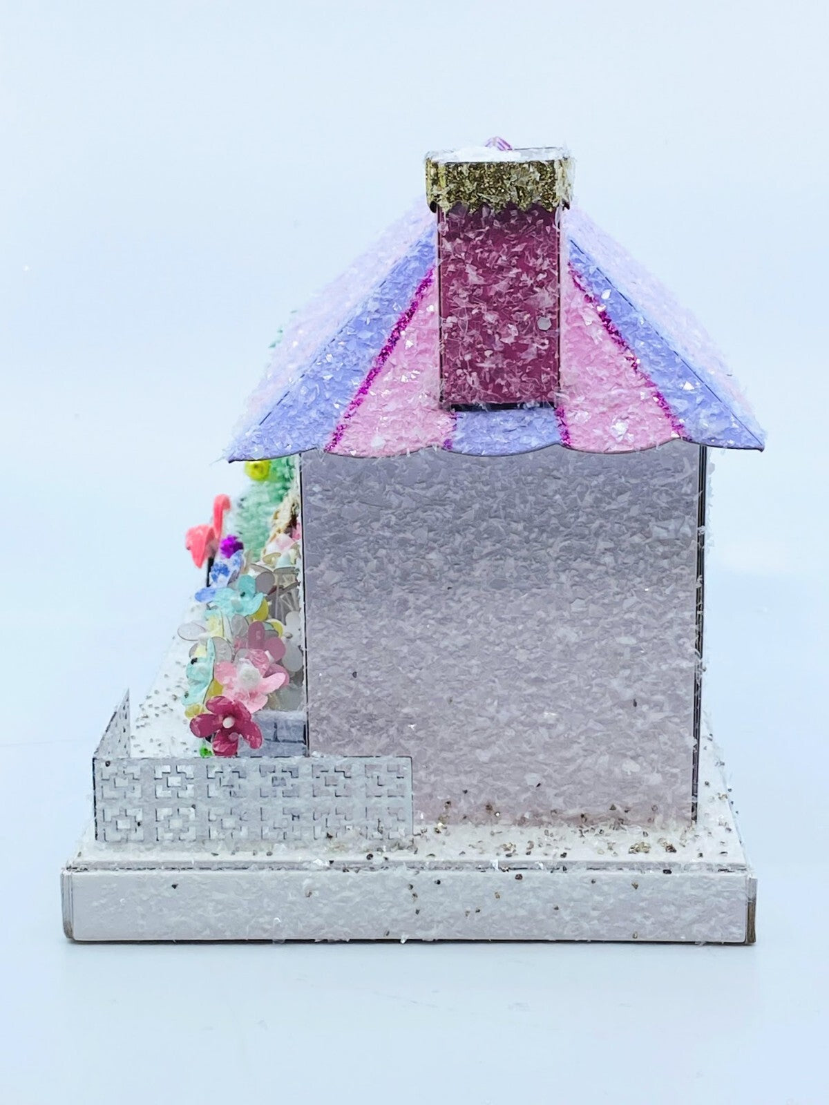 Cody Foster Light Up Christmas House, Glitter House, Purple Palm Spring House