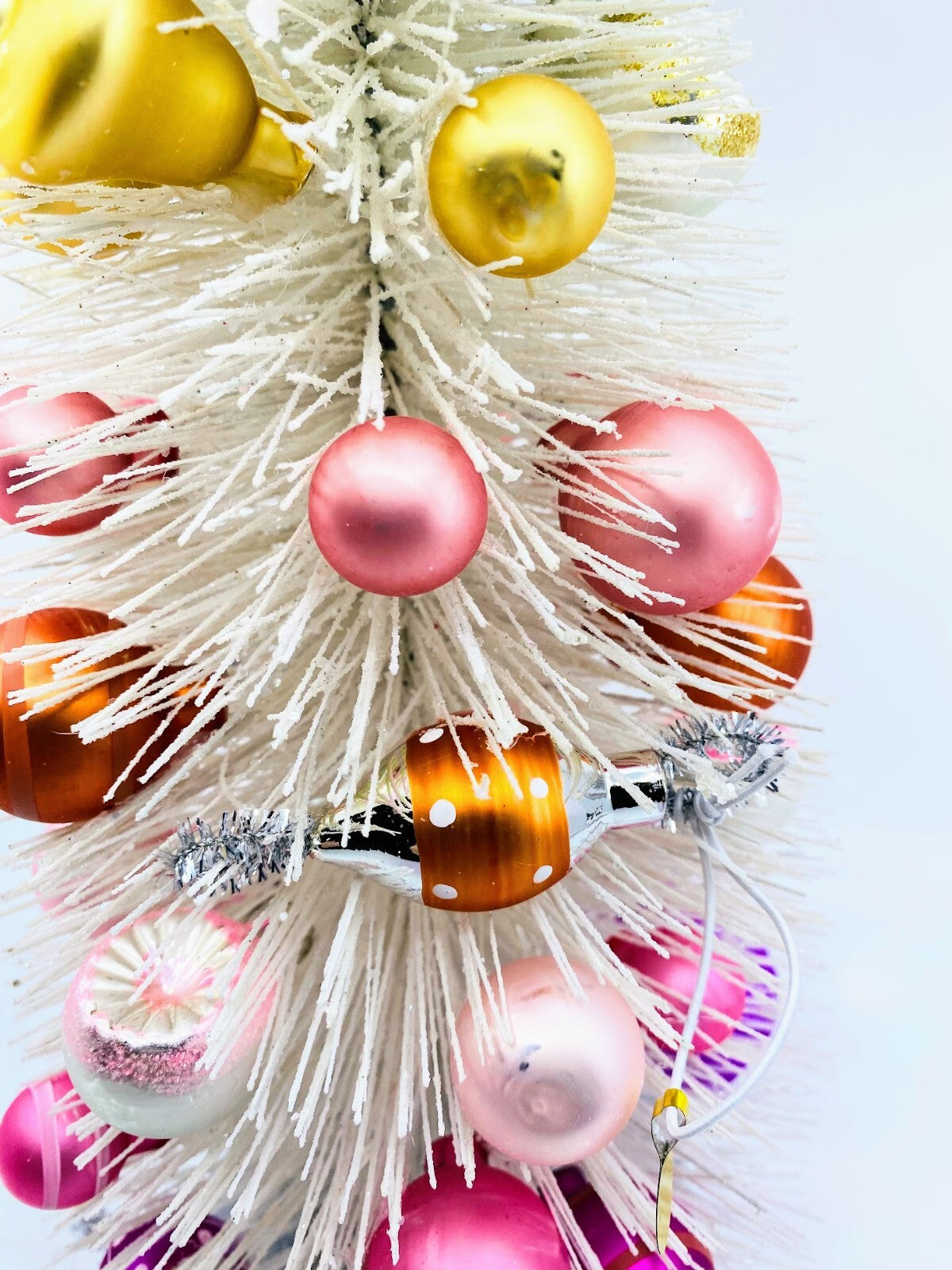 Cody Foster: Sisal Trees; White Rainbow Trees with Ornaments; Set of 3