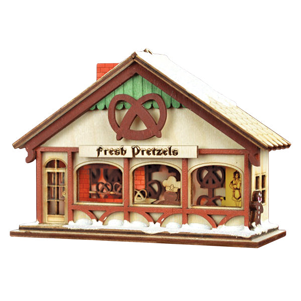 Old World Christmas: Peppermint Twist Pretzel Shop