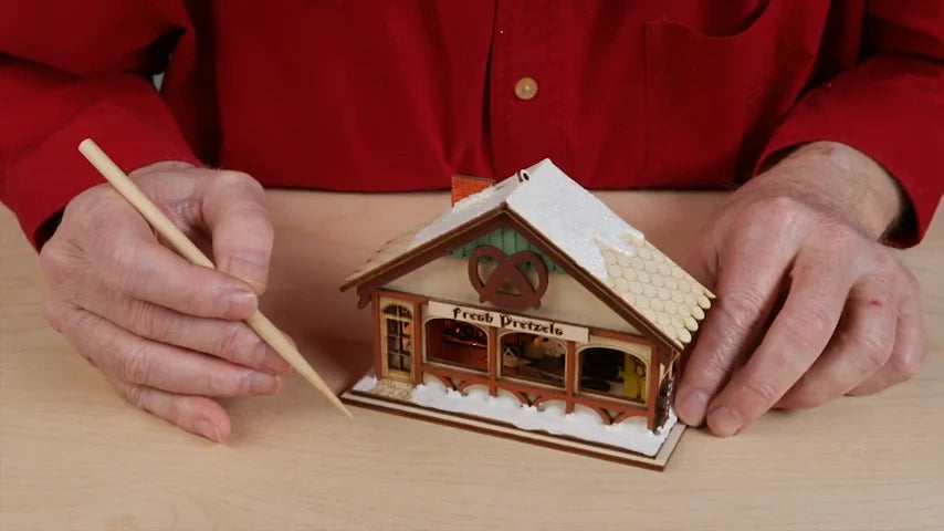 Old World Christmas: Peppermint Twist Pretzel Shop