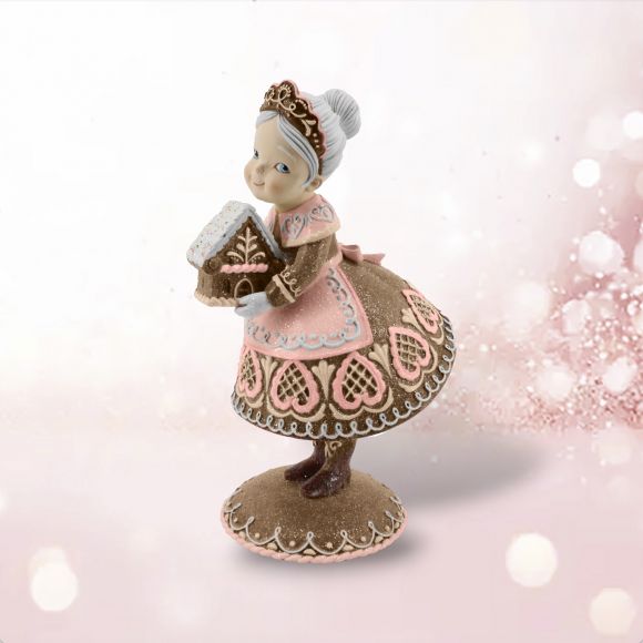 December Diamonds: Pink Gingerbread Mrs Claus