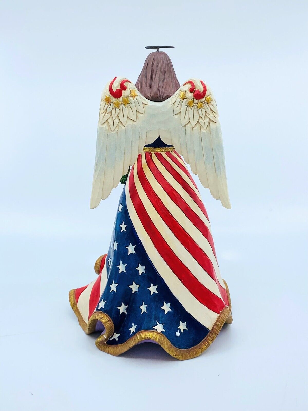 Jim Shore; Heartwood Creek, 4th of July, Patriotic Angel, "Bless the USA"