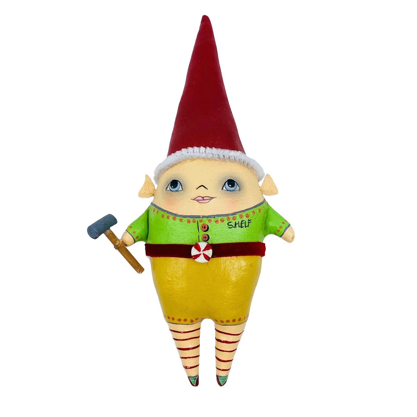Bethany Lowe Designs: Christmas; Robin Seeber, Santa's Helper Elf Ornament