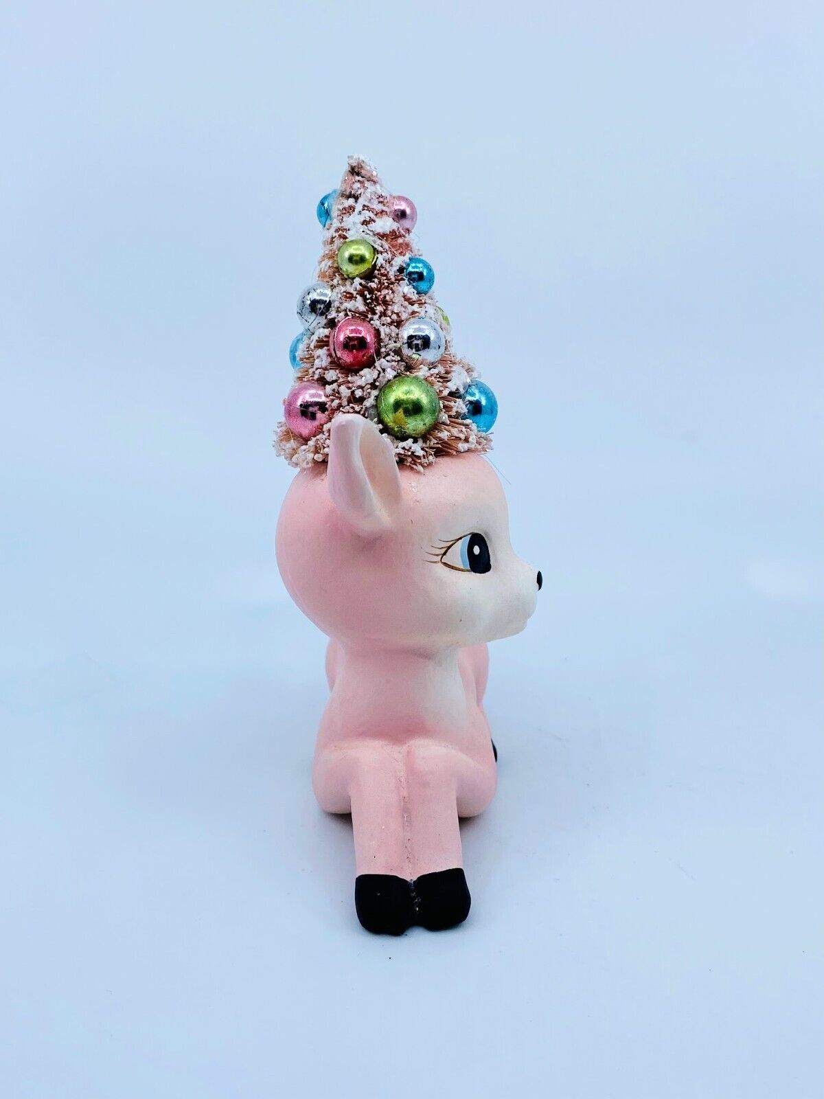 Bethany Lowe Designs: Retro Pink Reindeer w/Tree