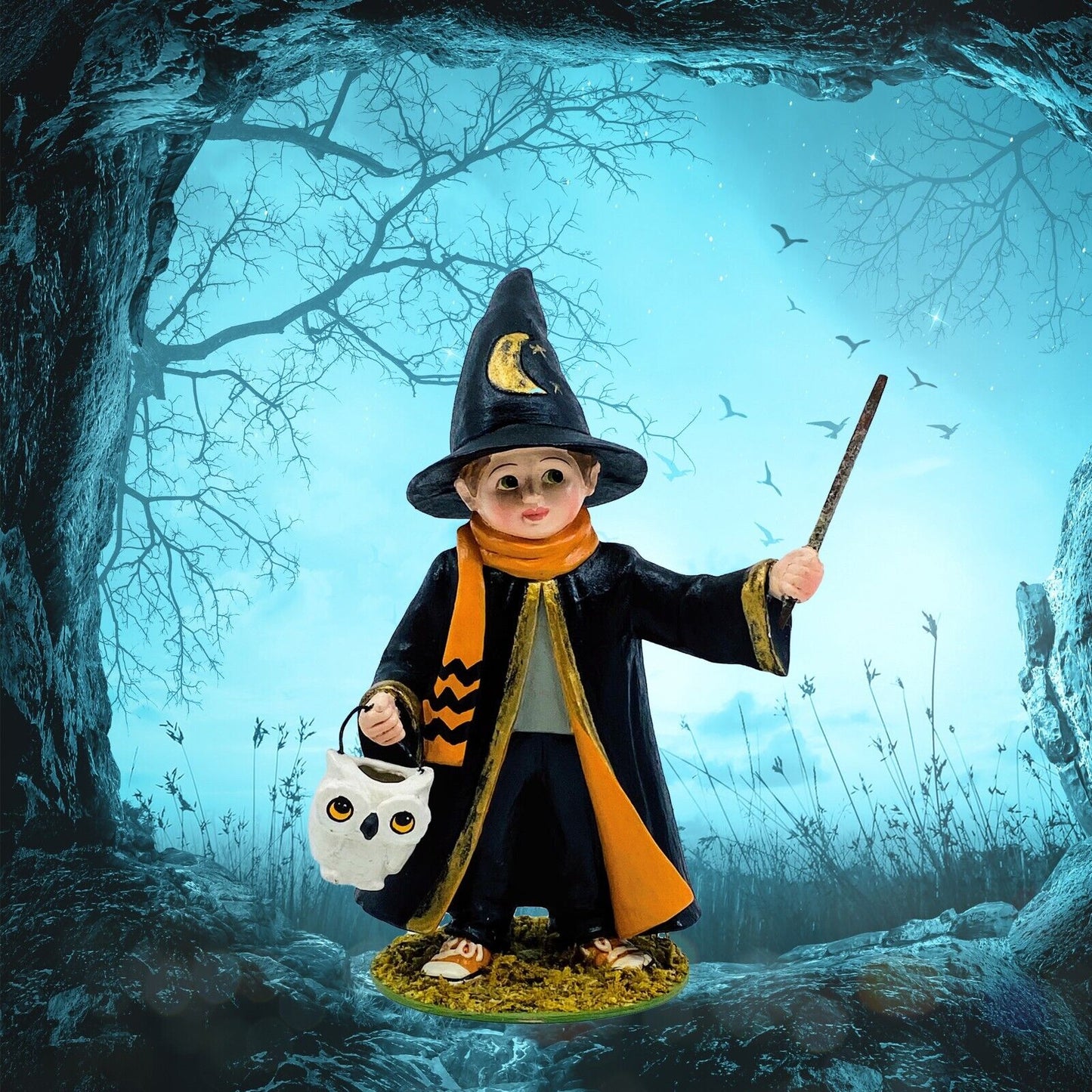 Bethany Lowe Designs: Halloween; Halloween Wizard Lawrence, Item# TD1213