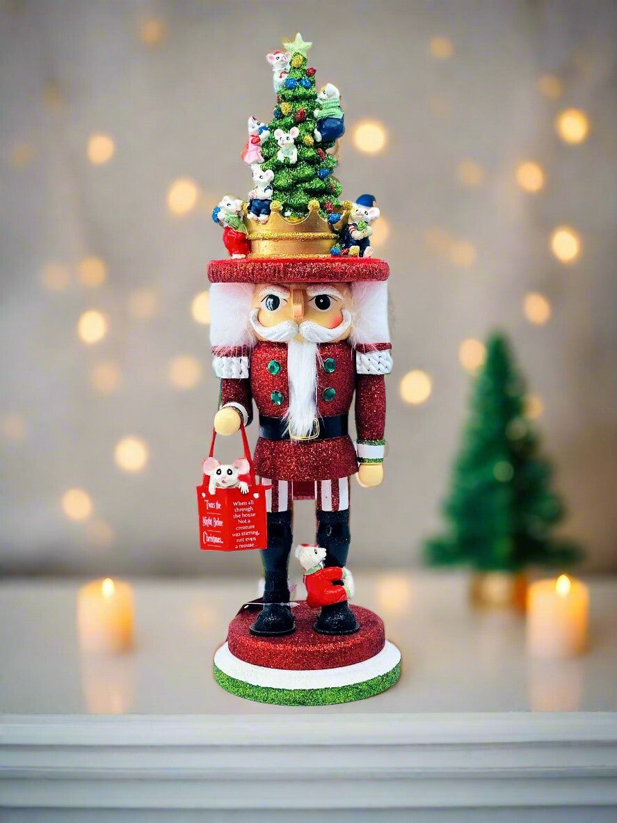 Kurt Adler Hollywood Nutcracker: Twas The Night Before Christmas Mouse