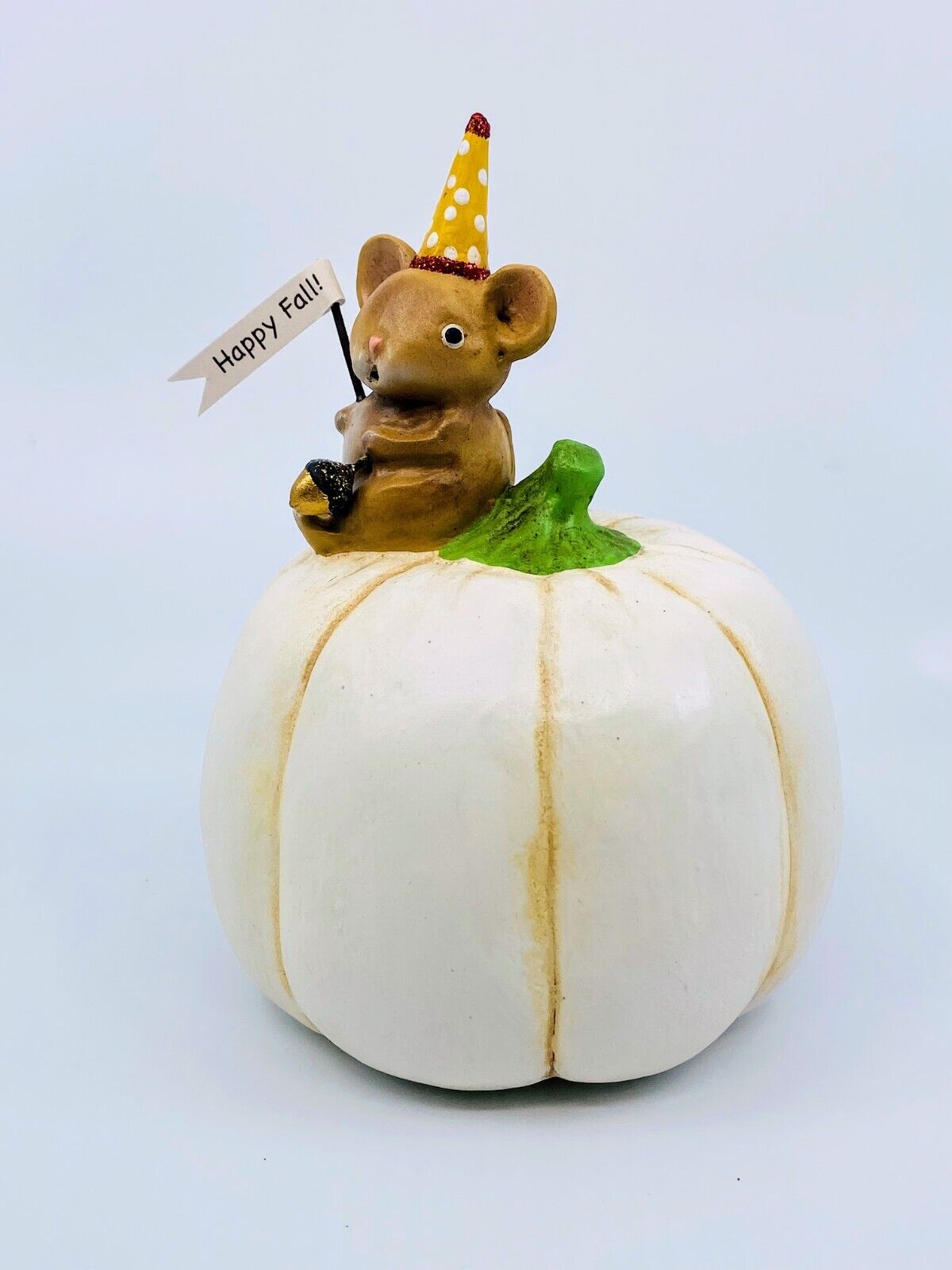 Bethany Lowe Designs: Halloween; Michelle Allen, Happy Fall Mouse on Pumpkin