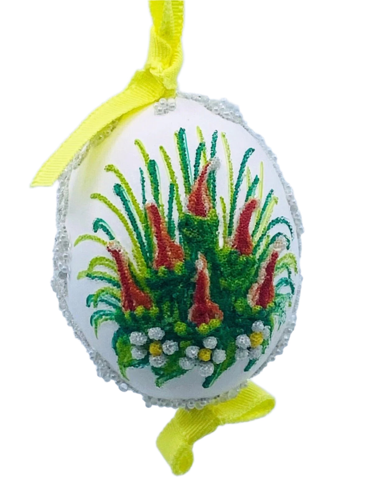 Easter Egg: Peter Priess, Spring Egg Ornament, Butterfly Garden