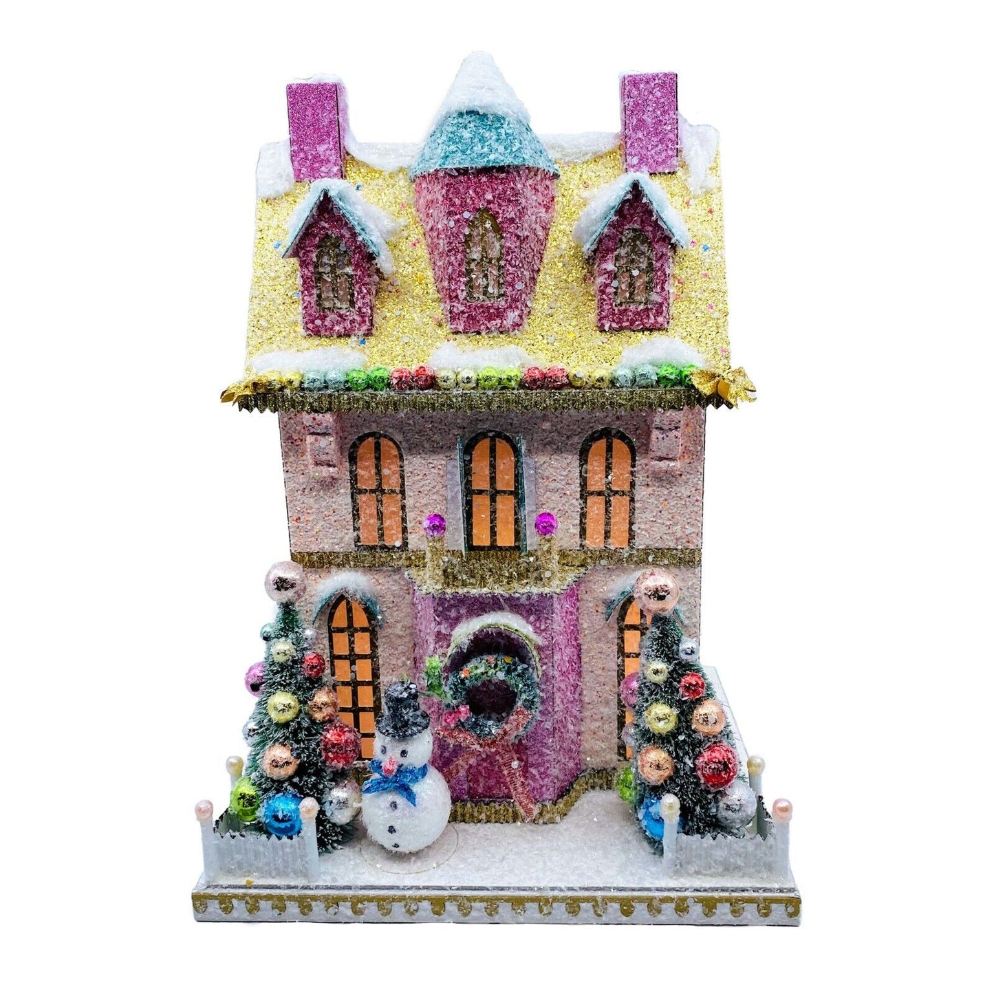 Cody Foster Christmas Light Up House, Snowman Villa, #HOU-399