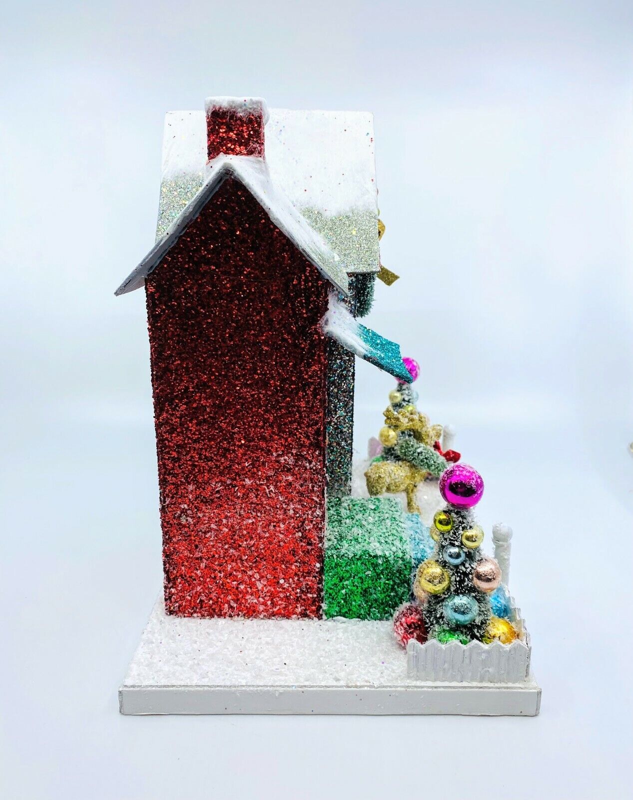 Cody Foster Christmas Light Up House, Merry & Bright Glitter Cottage, #HOU-275