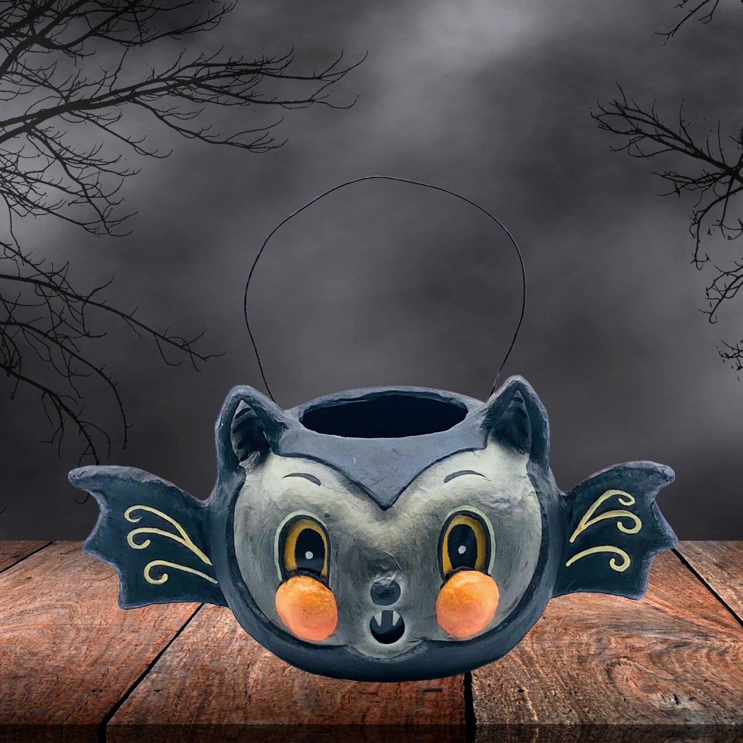 Bethany Lowe Designs: Halloween; Johanna Parker, Batty Barnum Bucket