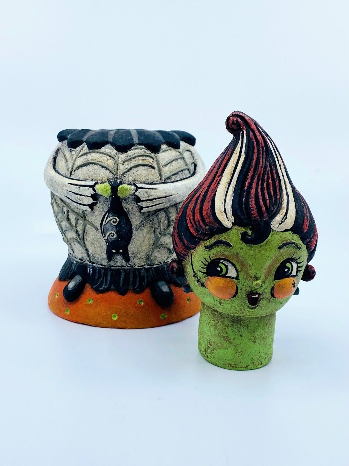 Bethany Lowe Designs: Halloween; Johanna Parker, Bride Batty Spooks Jar, #JP1052