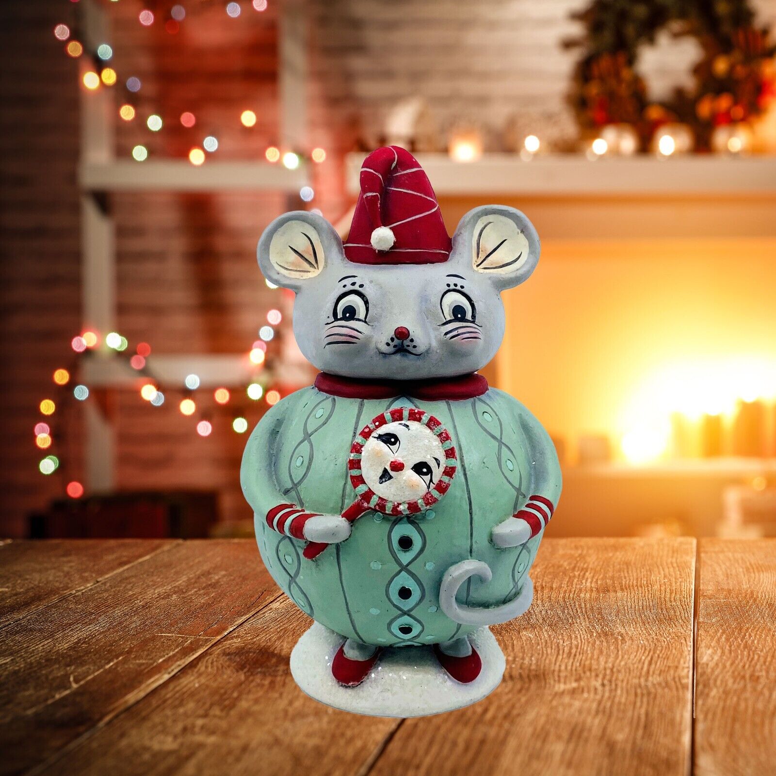 Bethany Lowe Design: Christmas; Johanna Parker, Spencer Squeak Dreams Jar JP3035