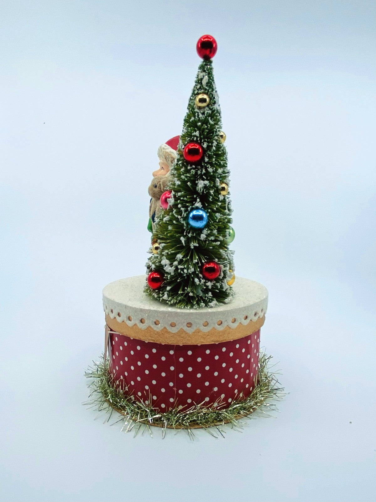 Bethany Lowe Designs: Christmas, Joy Santa on Box, Item# 2360