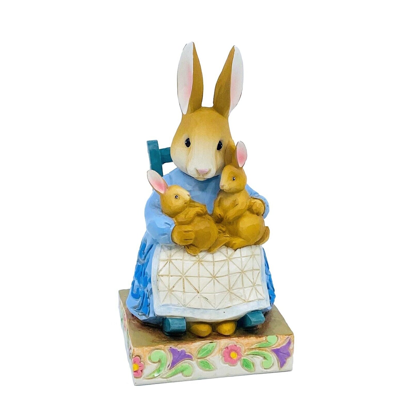 Enesco, Jim Shore Heartwood Creek Mrs Rabbit in Rocking Chair, "A Mother's Love"