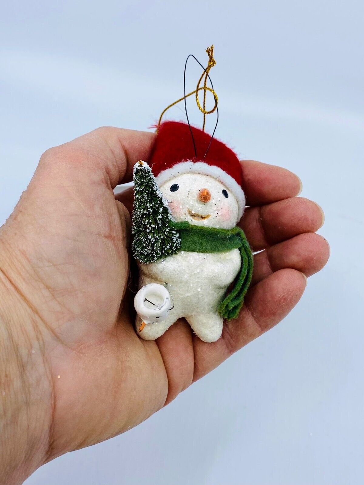 Bethany Lowe Designs: Christmas Ornament, Michelle Allen; Stocking Cap Snowman