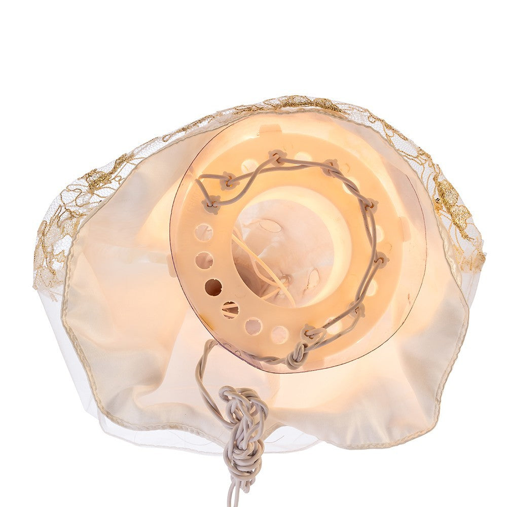 Kurt Adler Angel Tree Topper: 12" Ivory & Gold, 10LT