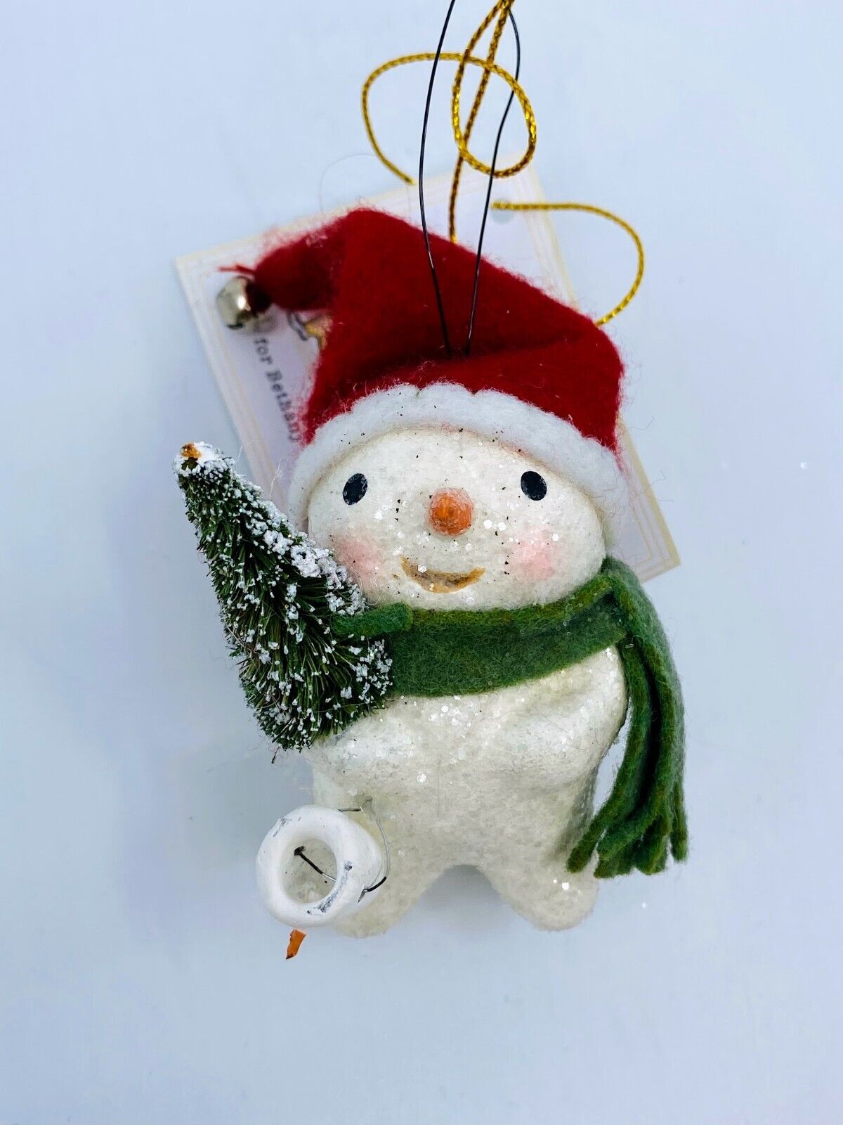 Bethany Lowe Designs: Christmas Ornament, Michelle Allen; Stocking Cap Snowman